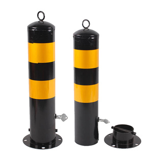 铁柱路桩 路障 路锥 铁柱子 挡车柱 停车场 道路交通 带锁可移动