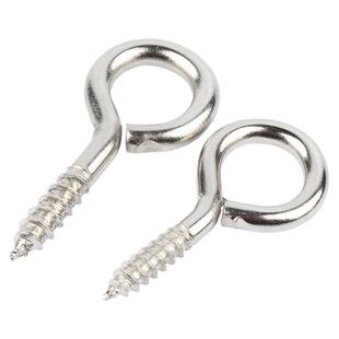 铁镍羊眼圈自攻螺丝钉挂钩吊环铁钩子灯钩带环羊眼钉羊眼螺丝