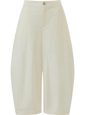 播26夏新品弯刀休闲裤女简约通勤宽松阔腿裤DDT2KD5660