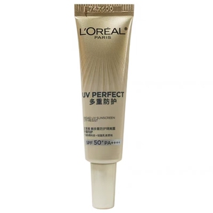 欧莱雅小金管防晒15ml中小样多重防护隔离露外御内护防晒霜SPF50+
