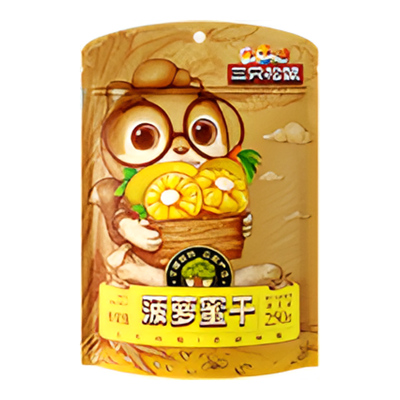 菠萝蜜干脆片越南进口蜜饯特产水果干即食三只松鼠解馋小吃零食品