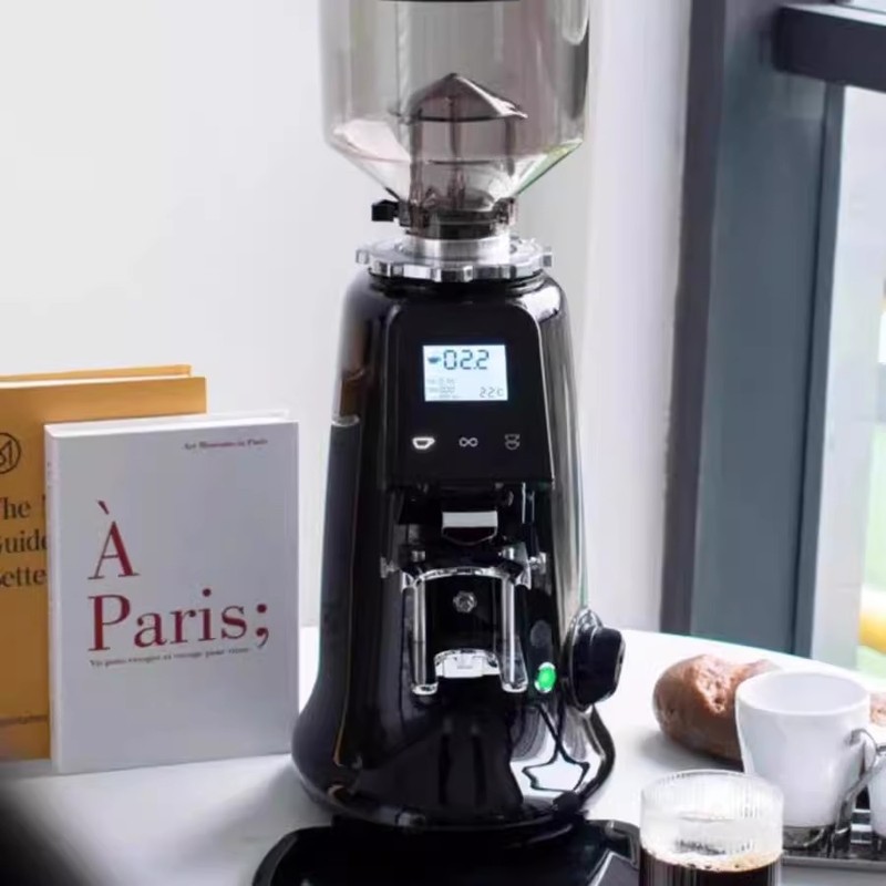 AG GRINDER-600 意式电动咖啡磨豆机电控研磨机定量64mm刀盘商用