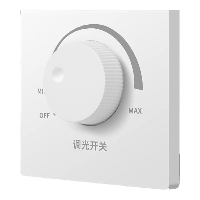 86型床头调光开关220v无极旋钮可控硅大功率调控器可调节灯光亮度