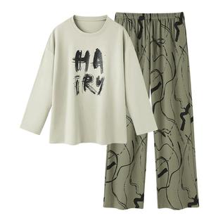 睡衣女士春秋款纯棉长袖秋季2025新款高级感秋冬薄款可外穿家居服