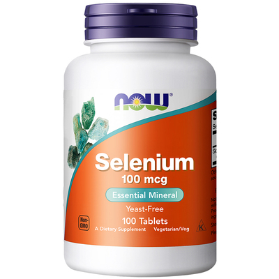 NOW Foods有机硒片硒L代蛋氨酸硒元素免疫美国原装进口100mcg诺奥