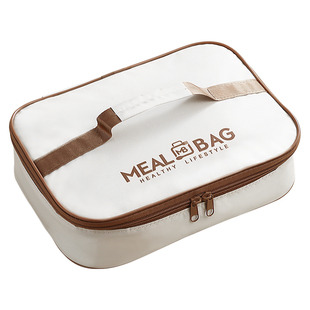 保温袋儿童饭盒手提袋子长方形便当包扁平餐包饭兜帆布小学生专用