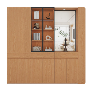 定制橡木鞋柜家用门口靠墙全实木入户玄关门厅收纳柜一体储物高柜