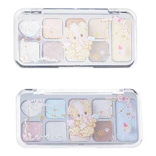 JILLLEEN小熊幻彩九色眼影全能综合盘闪光哑光日常百搭珠光大地色