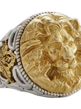 荣耀狮王戒指珠宝戒指18k金