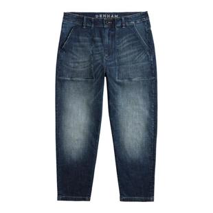 DENHAM秋冬男复古FREEMOVE弹力宽松阔腿中腰工装牛仔裤FATIGUE