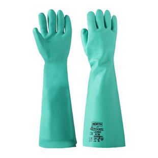 霍尼韦尔橡胶防化手套2095020 耐强酸碱耐氢氟酸防浓硫酸丁腈耐油
