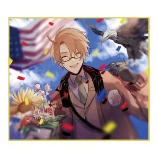 【幕醒森林】APH黑塔利亚牌阿尔弗雷德周边 吧唧徽章钥匙扣明信片