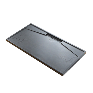 天然乌金石茶盘单盘家用简约现代客厅轻奢石盘石头茶海石茶台盘