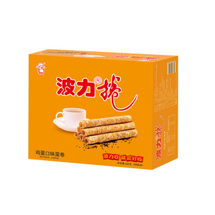 【波力卷324g】海苔 鸡蛋 全麦蛋卷怀旧糕点心饼干小吃休闲宝宝零