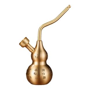 黄铜葫芦水烟壶过滤嘴两用型便携式旱烟斗水烟袋烟嘴过滤带水烟筒