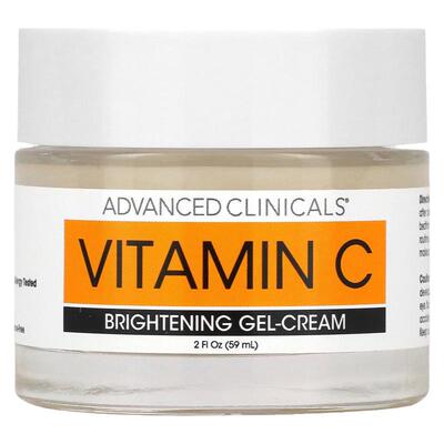 Advanced Clinicals,维生素 C，洁白凝胶乳霜，2 液量盎司（59 毫
