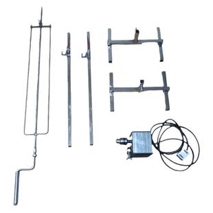 户外电动烧烤架自动翻转烤肉架烧烤炉烤羊腿羊排烤鸡烤兔子叉子