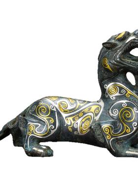 香港貔貅办公桌动物仿古青铜器