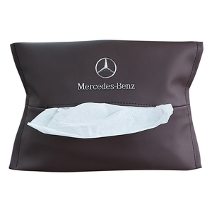 奔驰车载纸巾盒E级E300L抽纸袋GLC车内用品C260L内饰GLB装饰A200L