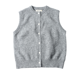 Point lamp老钱风复古开衫针织马甲男女秋冬叠穿保暖质感坎肩背心