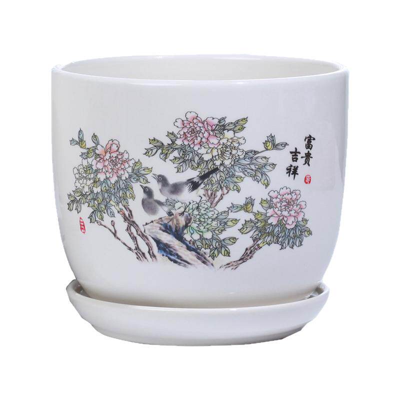 陶瓷简约风清仓吊兰特价批发花盆