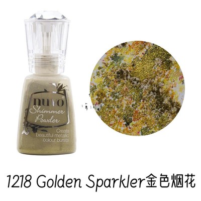 Nuvo闪亮云母色粉 带亮粉水彩颜料干粉卡片背景Shimmer Powder