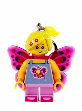 乐高lego蝴蝶女孩钥匙扣圈玩具