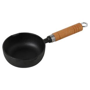 川岛屋泼油热油小锅迷你铸铁煎蛋锅平底锅烧油淋油浇油专用小铁锅