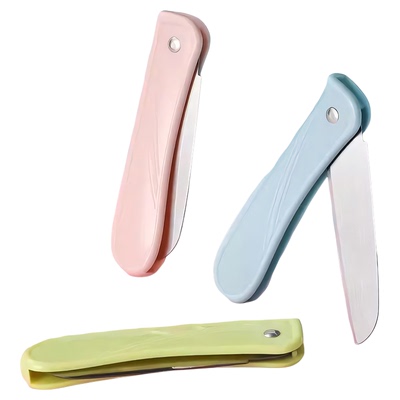 不锈钢折叠水果刀便携多功能小刀