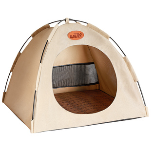 猫帐篷猫窝四季通用宠物露营帐篷冬暖夏凉半封闭式可拆洗小狗狗窝