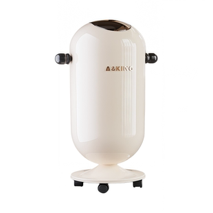 卧室轻奢摇盖式垃圾桶家用客厅可移动带轮高脚立式小号复古带盖桶