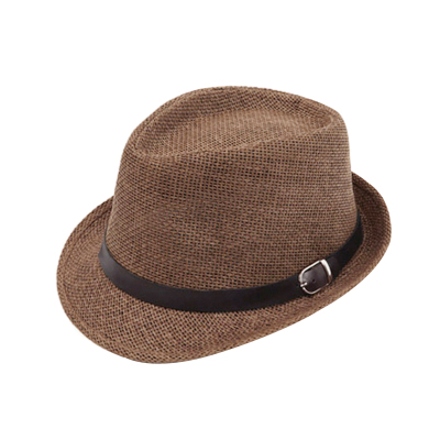 草帽帽子时尚百搭沙滩爵士皮带