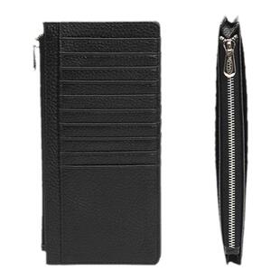 真皮女士钱包长款外贸日式多卡位卡片包头层牛皮拉链手包长钱夹