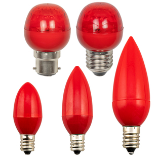 e27节能蜡烛灯泡红色光财神佛灯长明螺口招财家用神台佛龛柜E14