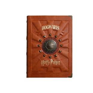 正版哈利波特咒语活页本复古创意笔记本魔法手帐四学院浮雕本子