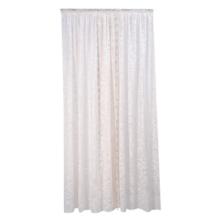 法式奶油风门帘氛围感蕾丝纱帘唯美拱形门装饰帘免打孔过道隔断帘