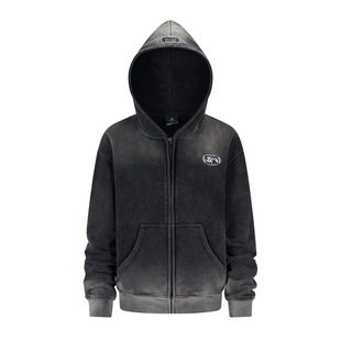 SMILE DDD拳击套装水洗黑360g美式简约休闲运动卫裤刺绣街舞开衫