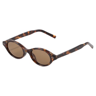 2025新款玳瑁茶色书呆子墨镜偏光女复古夏季miu系椭圆太阳眼镜潮