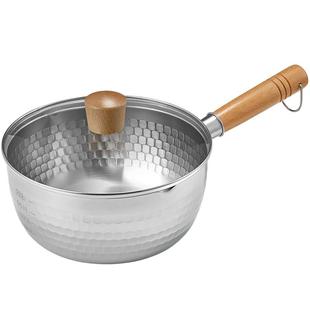 炊大皇不锈钢日式雪平锅18/20/22cm家用婴儿宝宝辅食奶锅泡面锅