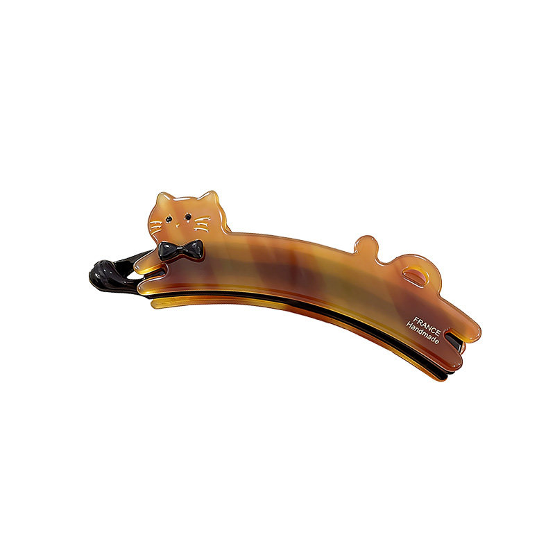 可爱小猫高马尾抓夹固定神器
