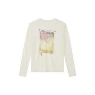 Jamor时尚薄款宽松黄色T恤上衣2025夏季新款休闲慵懒清新薄款衫