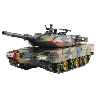 恒龙遥控德国猎豹二可发射炮弹红外线对战坦克遥控车模型男孩玩具