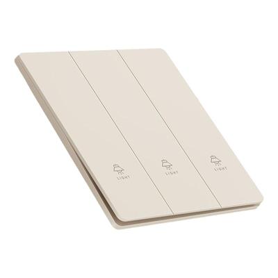 国际电工开关插座面板超薄奶油风