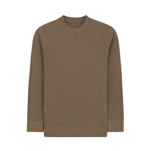 Mind Bridge【绵羊毛】2025年冬休闲百搭羊毛衫男士纯色圆领毛衣