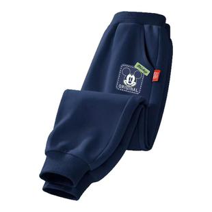 迪士尼男童春秋裤子2026新款男孩校园运动裤帅气休闲长裤儿童卫裤