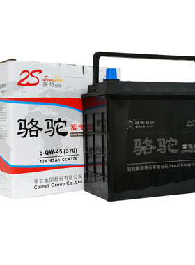 骆驼6QW45蓄电池12V45AH电瓶适配欧利威熊猫赛欧宏光电动汽车森雅