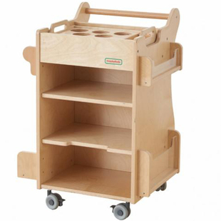 贝思德幼儿园托育早教美术室美术用品收纳车可移动美工玩具置物架
