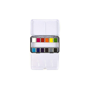 美国Prima Marketing固体透明水彩颜料 旅行手帐手绘画插画