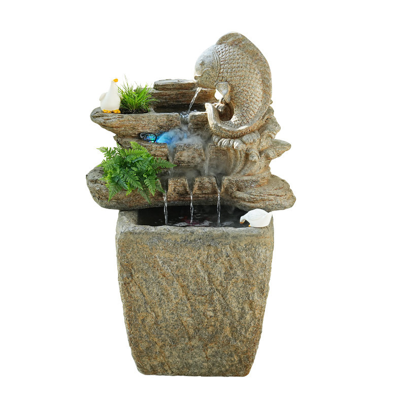 落地假山喷泉招财加湿礼品