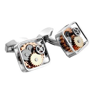 英国tateossian RT方形齿轮衬衫袖扣男士轻奢西装法式袖口钉礼物